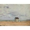 thumbnail image 2 of Henri Gervex 24x19 Gold Ornate Framed and Double Matted Museum Art Print Titled - The Beach at Trouville (1870s), 2 of 4
