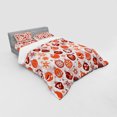 thumbnail image 2 of Ambesonne Christmas Bedding Set 4 Pcs, Vintage Xmas Scene, Queen, White and Vermilion, 2 of 2