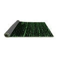 thumbnail image 2 of Ahgly Company Indoor Rectangle Abstract Emerald Green Modern Area Rugs, 2' x 5', 2 of 4