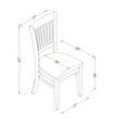 thumbnail image 2 of Microfiber Upholstered Dining Room Chairs - Stylish & Comfortable - Espresso Finish - 17x20x37 inches, 2 of 2