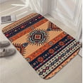 thumbnail image 5 of A rectangular flannel floor mat with Vibrant Aztec-Inspired Area Rug with  Geometric Patterns.Machine washable,made of flannel,suitable for outdoor porch,kitchen, living room,bathroom., 5 of 6