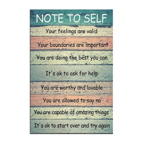 Motivational Canvas Positive Wall Art Inspirational Office Note to Self Wall Art Poster Quotes Success Canvas poster