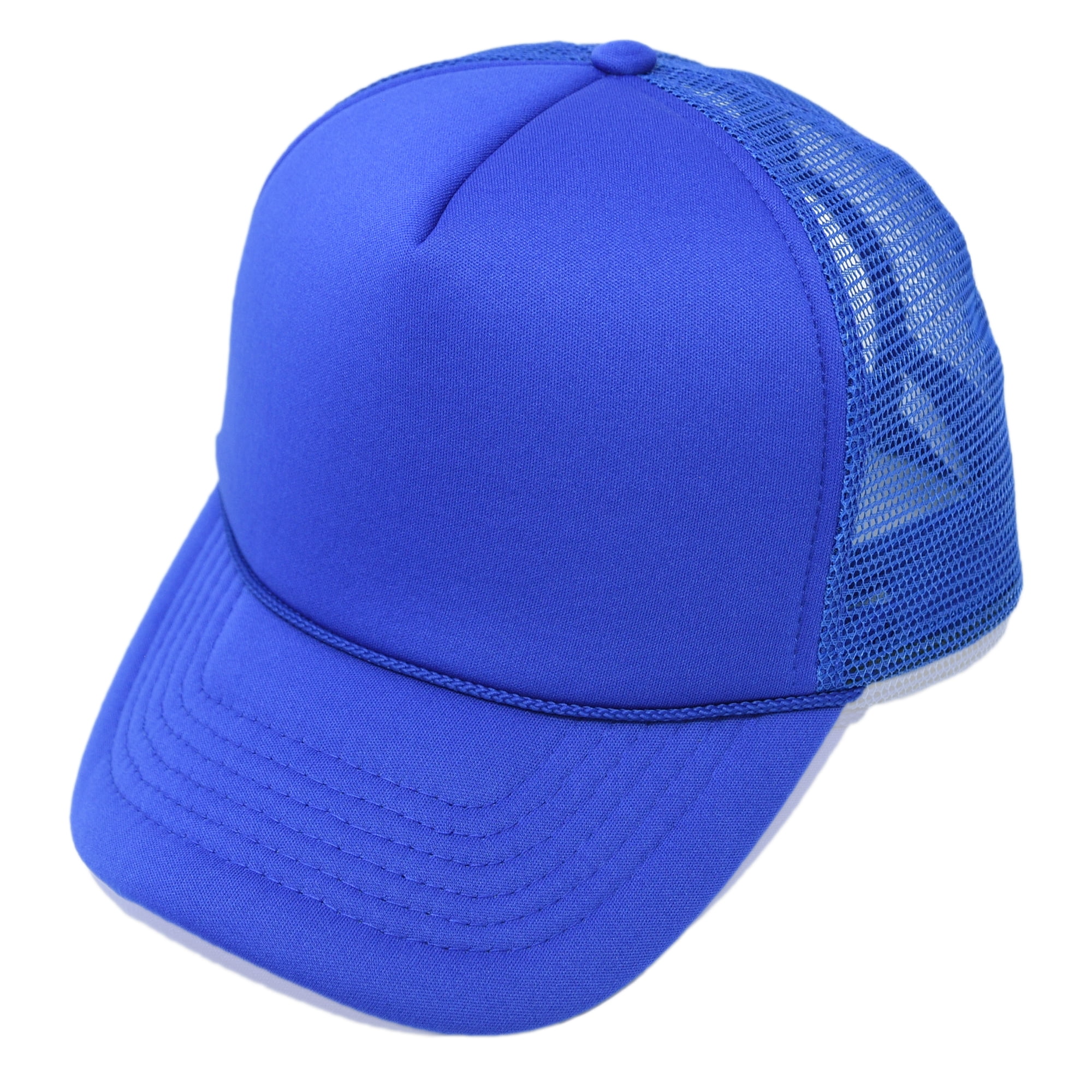 Vintage Navy Full Speed Ahead Trucker Hat Large Blue Mesh Snapback Baseball Cap 