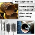 thumbnail image 5 of Steel Wire Tube Cleaning Brush, Round Chimney Cleaning Brush, M12 Threaded Interface Cleaning Brush, 18mm Diameter 160mm Length, 2pcs, 5 of 5