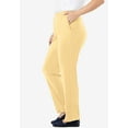 thumbnail image 3 of Woman Within Plus Size Tall 7-Day Knit Straight-Leg Pull-On Pants, 3 of 5