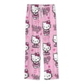 thumbnail image 5 of Hello Kitty Women's Pajama Sets Long Sleeve Button Down Sleepwear Nightwear Soft Pjs Lounge Sets, 5 of 6