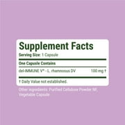 Stellar Biotics - del-IMMUNE V® DEFENSE 100mg - All-Natural Advanced Immune Support (+) - Immediate High Potency Immune System Care - Metabiotic Treatment, Next-Gen Probiotic Therapy (60 Capsules)