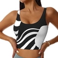 thumbnail image 2 of Lsque Abstract Monochrome Profile Printed Women'S Sports Bra, Compression, Moisture Wicking, High-Impact Sports Bra For Women,Supportive sports bra-XX-Large, 2 of 9