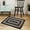 Black, variant on Senfot 2x3 Small Braided Printed Doormat Washable Boho Farmhouse Geometric Rug Non-Slip Indoor Outdoor Mat Black