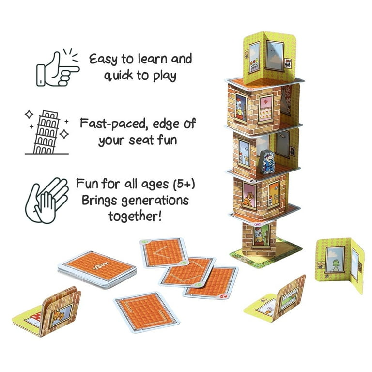 Haba Rhino Hero Stacking Family Card Game For Ages 5 and up 