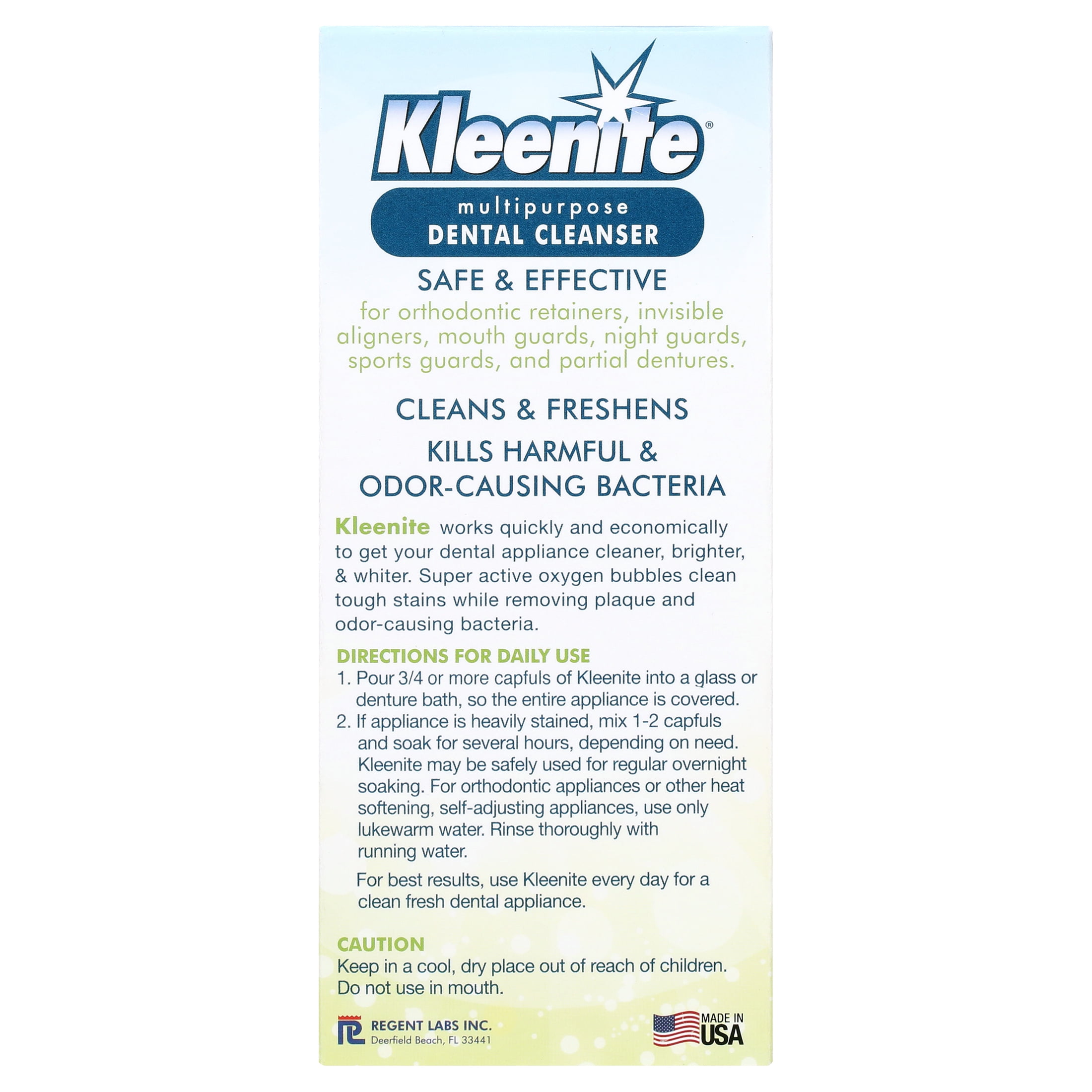 (2 pack) Kleenite Multipurpose Dental Cleaning Formula, Fresh Mint 9 Fl Oz