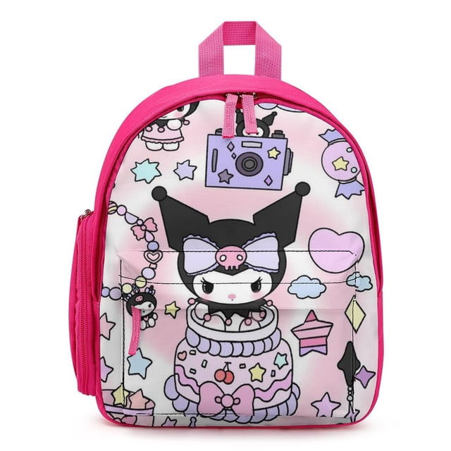 Kuromi Lightweight Backpack Shoulder Bag Adjustable Straps Backpacks Daypack Travel