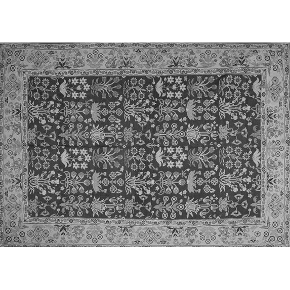 Ahgly Company Indoor Rectangle Persian Gray Traditional Area Rugs, 4' x 6'