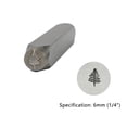 thumbnail image 4 of Lttoisl 1/4 inch Metal Stamping Stamp Set, 12-Piece Floral and Tree Design for Clear Impressions, Perfect for DIY Leather Crafting and Personalized Projects, 4 of 8