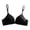 Black, variant on MEICHEN No Underwire Push Up Tshirts Bras Solid Thin Full Coverage Bralettes Sexy Seamless Underwear for Women