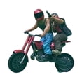 thumbnail image 1 of Xuanheng 1/64 Mini Motard et Moto en Résine Mini Motard Masqué pour Jardin Féerique Rouge, 1 of 8