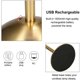 thumbnail image 5 of USB Rechargeable Table Lamp, LED Bedside Lamp, Reading Lamp, with Dimmable Touch Control, 3 Light Colors,, 5 of 5