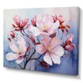 thumbnail image 2 of Designart "violet Magnolias Wilds" Abstract Botanicals Wall Art Print, 2 of 5