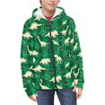 thumbnail image 3 of chaqlin Dinosaur Zip up Hoodies for Girls Boys Size 6-7 Casual Zipper Hooded Sweatshirt Music Notes Long Sleeve Hoodie Jacket Winter Sweaters with Pocket, 3 of 7