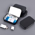 thumbnail image 4 of 95 x 62 x 20mm Empty Rectangular Hinged Tin Box with Lid (Silver) 8 Pieces, 4 of 5