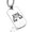 Silver, variant on Stainless Steel Earth Element Dog Tag Pendant Necklace