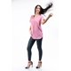 thumbnail image 4 of Blusa ligera de cuello V Roman Fashion / Juvenil, 0058 (Rosa) rosa G, 4 of 5