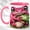 Pink, variant on Bright Pink Frog Coffee Mug, Mushroom Frog Mug, Ceramic 11 oz