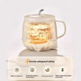 thumbnail image 4 of Multifunction Electric Heated Milk Cup, 600ml Hot Milk Coffee Cups, 3-in-1 Multifunction Mini Electric Heater Cup for Latte, Hot Chocolate with Camping, 4 of 7