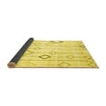 thumbnail image 2 of Ahgly Company Indoor Rectangle Solid Yellow Modern Area Rugs, 5' x 8', 2 of 4