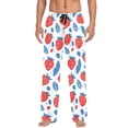 thumbnail image 7 of FORMRS Mens Pajama Pants with Pockets Soft Cotton Sleepwear Lounge Bottoms, Sizes S-2XL, Playful Strawberries, 7 of 7