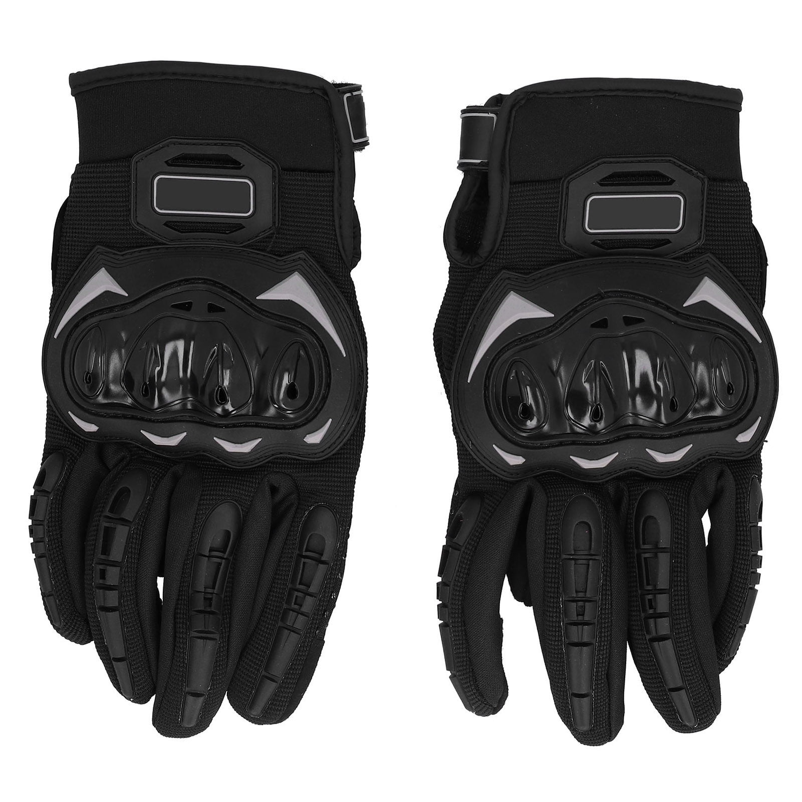 2X Winter Protection Motorcycle Hand Grip Gloves Handlebar Muffs Black Leather 