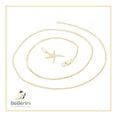 thumbnail image 5 of BEBERLINI Women Starfish Pendant Necklace Set 14K Gold Filled Box Chain CZ Charm Jewelry 20", 5 of 7