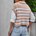 thumbnail image 4 of Sweater Vest women'S Winter V-Neck Sleeveless Knitted Vest Striped Striped Top Womens Winter Clothes, 4 of 4
