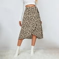 thumbnail image 2 of ASFGIMUJ Women's Wear Casual And Versatile Temperament Polka Dot Print Slit Skirt, 2 of 4
