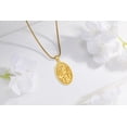thumbnail image 5 of DRINSPER Hecate Necklace 925 Sterling Silver Goddess of Witches Magic Hekate Pendant Necklace Ancient Greek Mythology Night of Hekate Ancient Origins of the Goddess of Witchcraft Moon Amule-G, 5 of 8