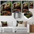 thumbnail image 4 of Designart "Vibrant Turtle Portrait in a Forest Setting II" Animals Turtle Metal Art Print, 4 of 5