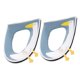 thumbnail image 3 of Warm Washable Toilet Cushion with Thick Acrylic Fibers Skyblue Cartoon Design for Bathroom Use Fits Most Standard Toilets 2 pcs, 3 of 5