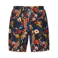 thumbnail image 4 of Lsque Mens Swim Trunks Vintage Floral Pattern - Bathing Suit Compression Liner - Beach Swim Shorts Swimwear - (S-3XL) - Stretch Quick Dry -Medium, 4 of 9