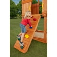 thumbnail image 5 of Creative Cedar Designs Timber Valley Wooden Playset with Wooden Roof, Glider Swing, Sandbox, Climbing Wall, Ladder, Slide & Belt Swings, 5 of 13