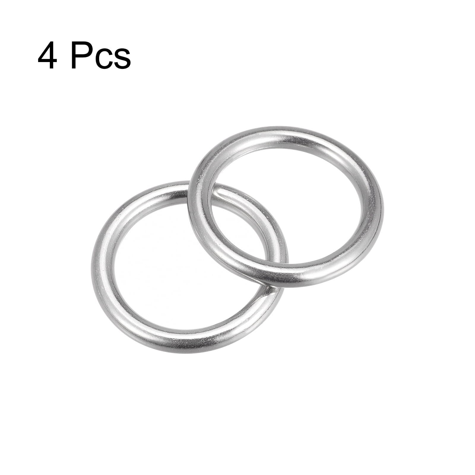 O Dee D Ring rings A4 316 stainless steel polished welded 15 20 25 30 40  50mm