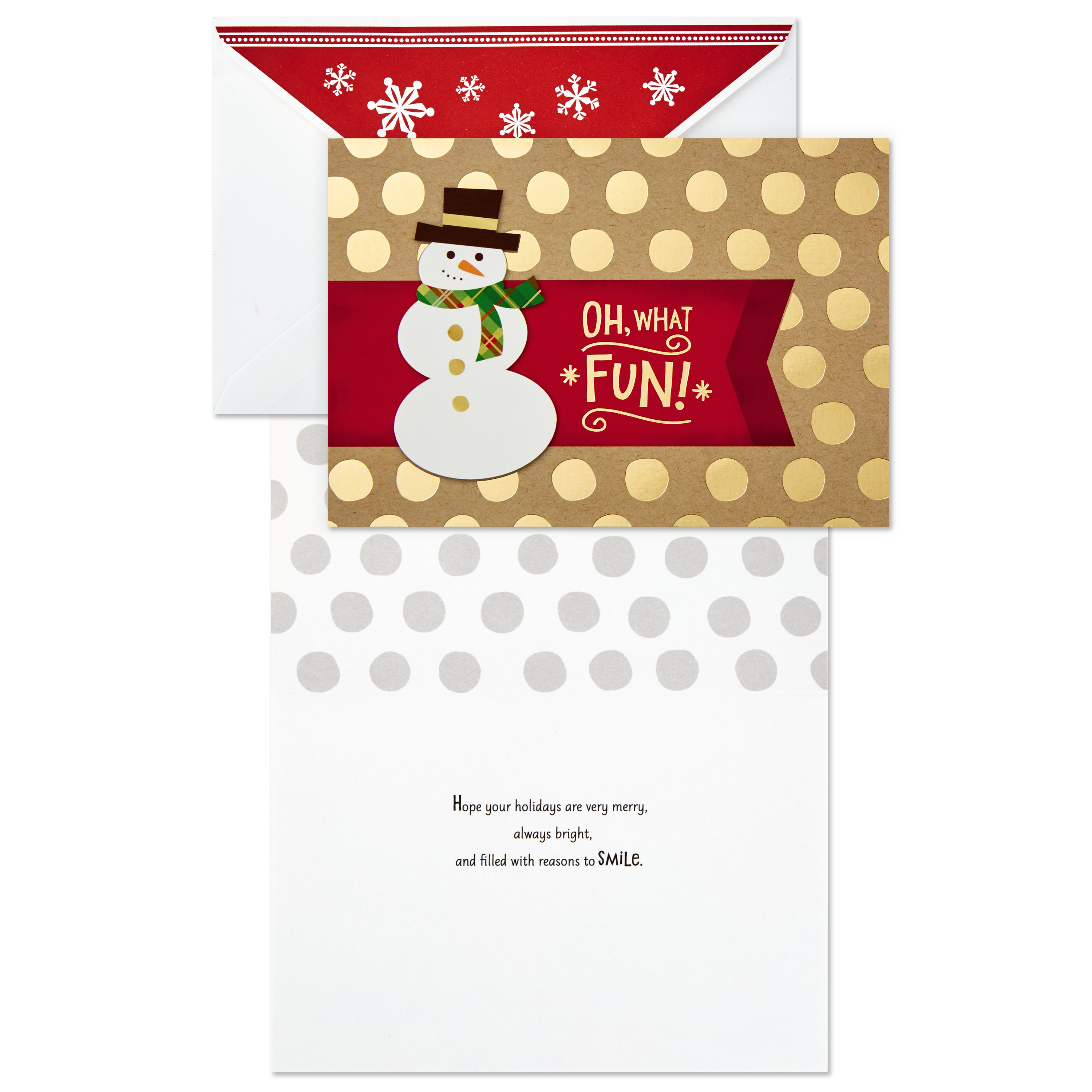Hallmark Christmas Boxed Greeting Card Assortment, Snowman and Christmas Tree (40 Cards with Envelopes and Gold Seals) - image 5 of 7