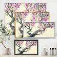 thumbnail image 4 of Designart 'The Japanese Tree With Purple Flowers On' Traditional Framed Canvas Wall Art Print, 4 of 5