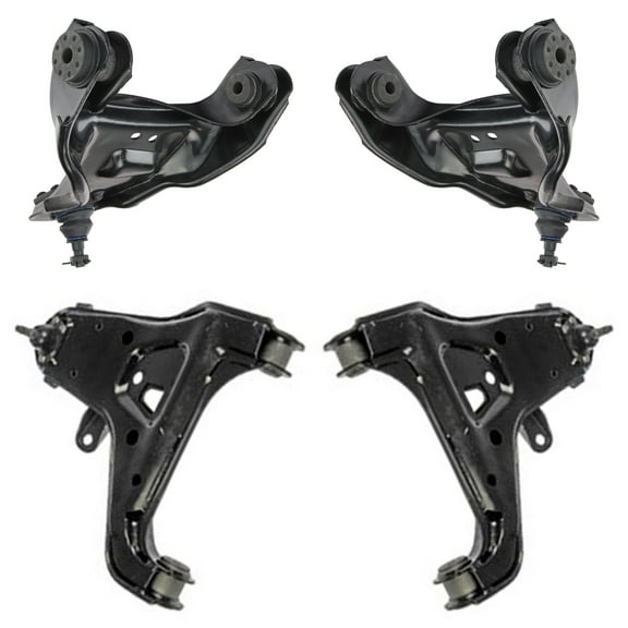 TRQ Front Upper Lower Control Arm Ball Joint 4pc Suspension Kit Set for 4WD PSA65925