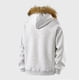 thumbnail image 5 of pstuiky Camisas de manga larga de invierno para hombre, Chaqueta tipo cárdigan con cremallera y capucha de manga larga de color liso para hombre Tops de hombre m, 5 of 5