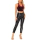 thumbnail image 2 of INSPIRAR CHIC Top Corto de Terciopelo Sin Mangas con Espalda Cruzada Blusa de Fiesta XL Burdeos, 2 of 5
