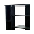 thumbnail image 3 of Wooden TV Stand with 3 Tier Shelving and CD Rack, Black- Saltoro Sherpi, 3 of 5