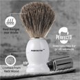 thumbnail image 2 of Brocha de afeitar Perfecto 100% Pure Badger White Handle, 2 of 7