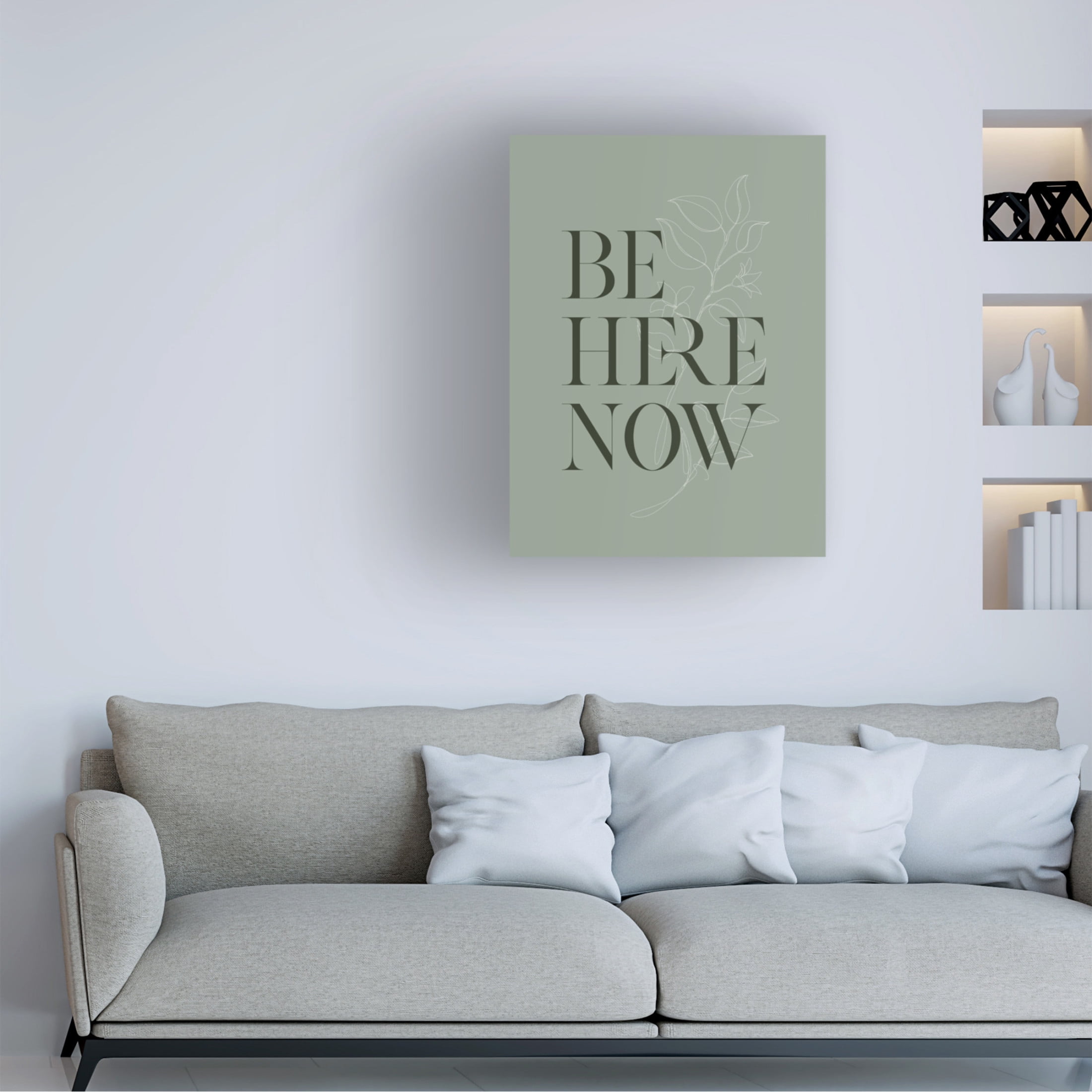 Trademark Fine Art Beth Cai  Be Here Now No1 Canvas Wall Art