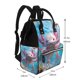 thumbnail image 2 of Fotbe Cute Underwater Axolotl Mochila Maternidad - Lona de Sarga Impermeable, Mochila de Pañales de Gran Capacidad con Múltiples Bolsillos y Correas Ajustables, 2 of 6