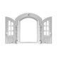 thumbnail image 4 of Nueva caseta para gatos, puerta para gatos, agujero para perros, sin solapa, tope de puerta, puerta para mascotas, estilo francés, entrada y salida libre para mascotas, puerta doble, 4 of 6